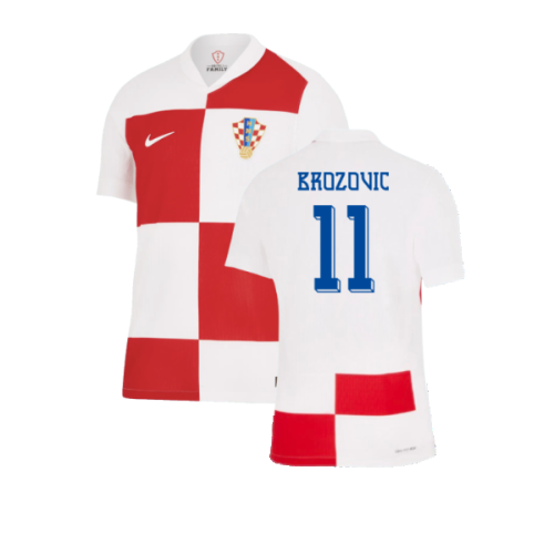 2024-2025 Croatia Home Dri-Fit ADV Authentic Shirt (Brozovic 11)