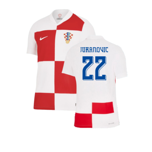 2024-2025 Croatia Home Dri-Fit ADV Authentic Shirt (Juranovic 22)