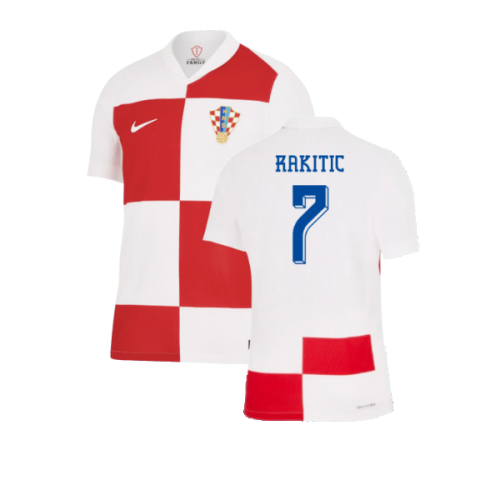 2024-2025 Croatia Home Dri-Fit ADV Authentic Shirt (Rakitic 7)