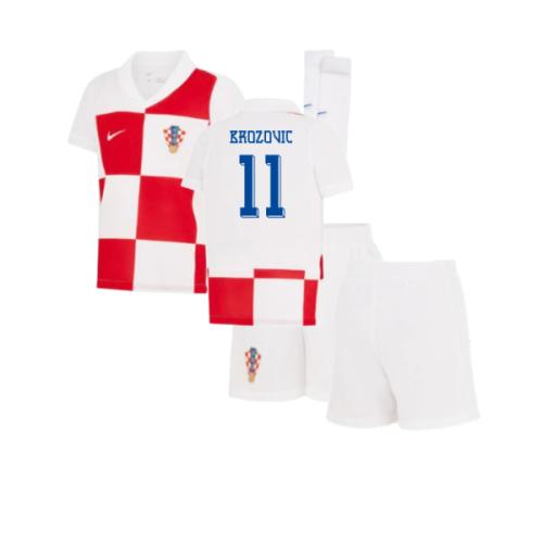 2024-2025 Croatia Home Mini Kit (Brozovic 11)