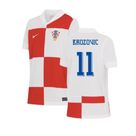 2024-2025 Croatia Home Shirt (Kids) (Brozovic 11)