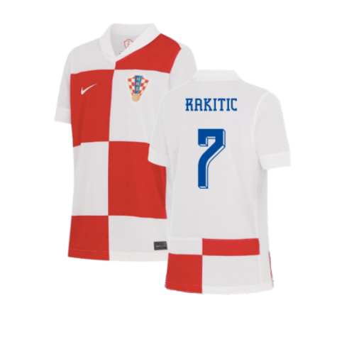 2024-2025 Croatia Home Shirt (Kids) (Rakitic 7)