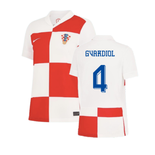 2024-2025 Croatia Home Shirt (Womens) (Gvardiol 4)