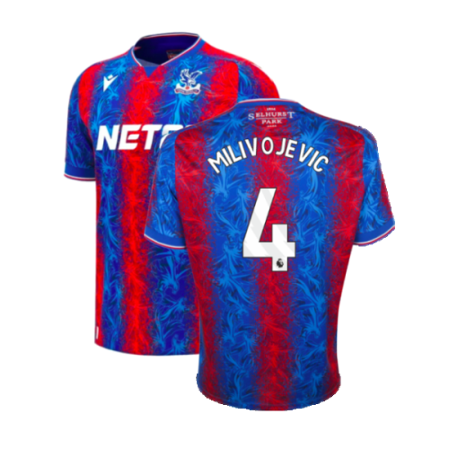 2024-2025 Crystal Palace Home Shirt (Milivojevic 4)