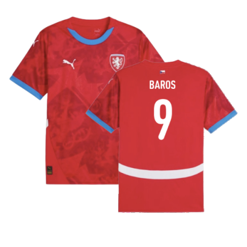 2024-2025 Czech Republic Home Shirt (Kids) (Baros 9)