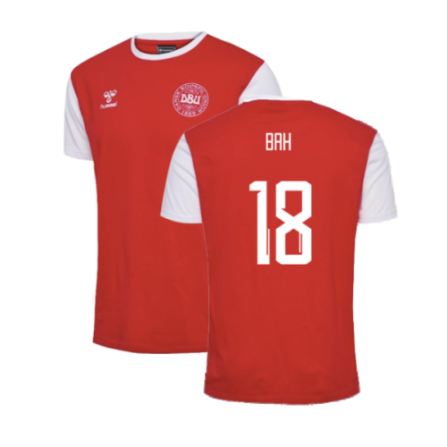 2024-2025 Denmark Fan 24 Block Tee (Red) (Bah 18)