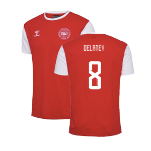 2024-2025 Denmark Fan 24 Block Tee (Red) (Delaney 8)