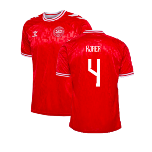 2024-2025 Denmark Home Shirt (Kjaer 4)