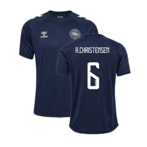 2024-2025 Denmark Training Jersey (Marine) (A.Christensen 6)