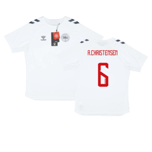 2024-2025 Denmark Training Jersey (White) (A.Christensen 6)