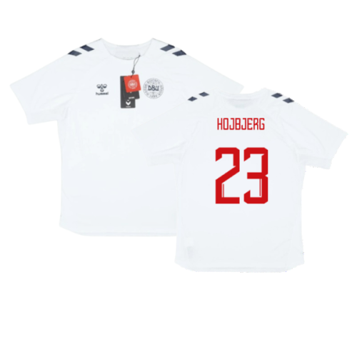 2024-2025 Denmark Training Jersey (White) (Hojbjerg 23)