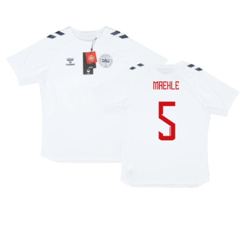 2024-2025 Denmark Training Jersey (White) (Maehle 5)