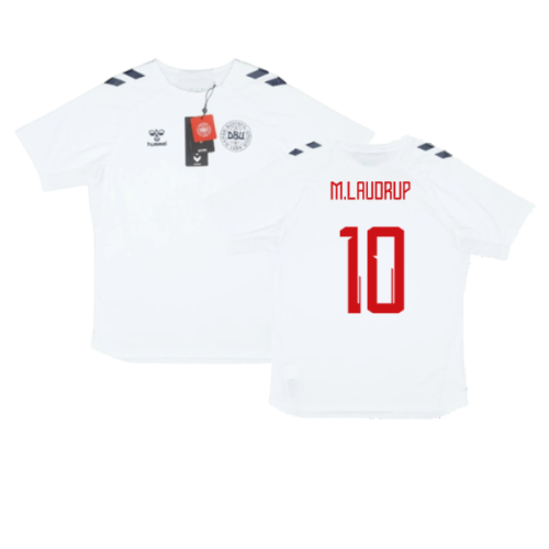 2024-2025 Denmark Training Jersey (White) (M.Laudrup 10)