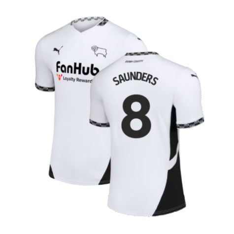 2024-2025 Derby County Home Shirt (Kids) (Saunders 8)