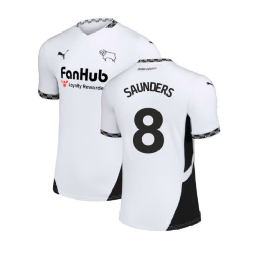 2024-2025 Derby County Home Shirt (Saunders 8)