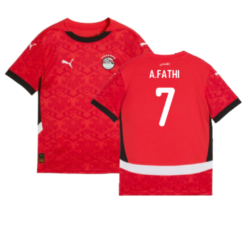 2024-2025 Egypt Home Shirt (Kids) (A.Fathi 7)