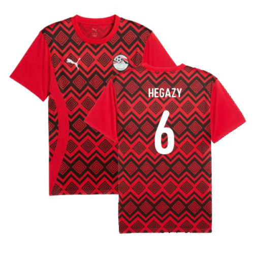 2024-2025 Egypt Prematch SS Jersey (Red) (Hegazy 6)