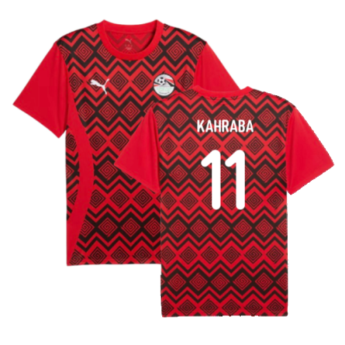 2024-2025 Egypt Prematch SS Jersey (Red) (Kahraba 11)