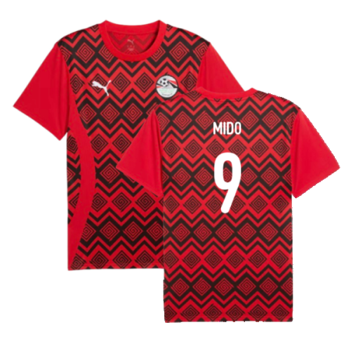 2024-2025 Egypt Prematch SS Jersey (Red) (Mido 9)