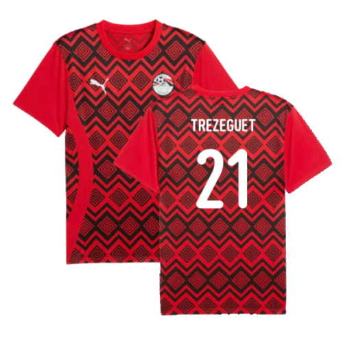 2024-2025 Egypt Prematch SS Jersey (Red) (Trezeguet 21)