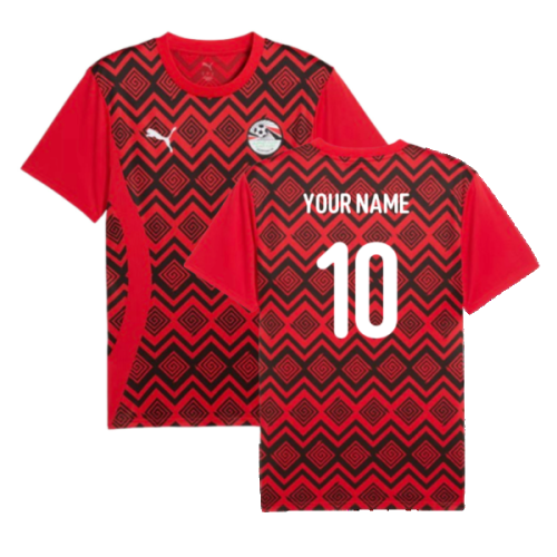 2024-2025 Egypt Prematch SS Jersey (Red) (Your Name)