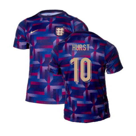 2024-2025 England Academy Pro Pre-Match Shirt (Purple Ink) (Hurst 10)