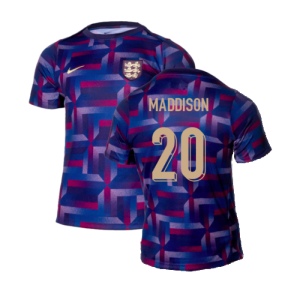 2024-2025 England Academy Pro Pre-Match Shirt (Purple Ink) (Maddison 20)