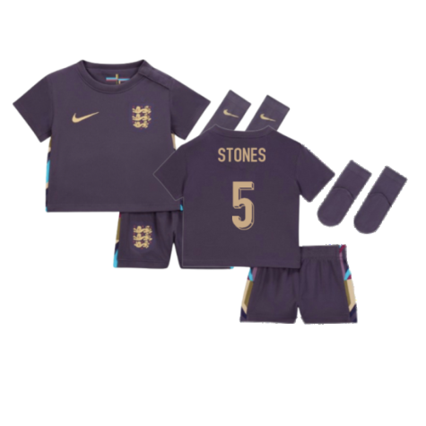 2024-2025 England Away Baby Kit (Stones 5)