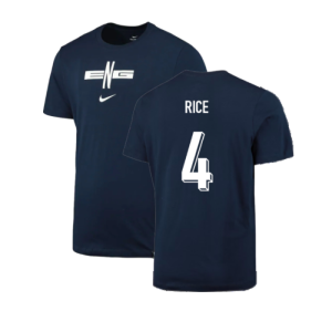 2024-2025 England Football T-Shirt (Navy) (Rice 4)