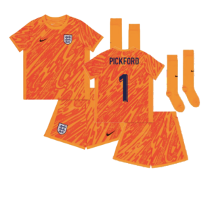 2024-2025 England Home Goalkeeper Mini Kit (Pickford 1)