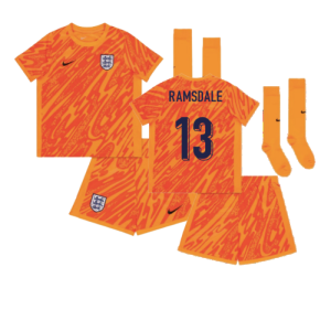 2024-2025 England Home Goalkeeper Mini Kit (Ramsdale 13)