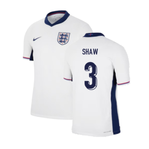 2024-2025 England Home Match Dri-Fit ADV Authentic Shirt (Shaw 3)