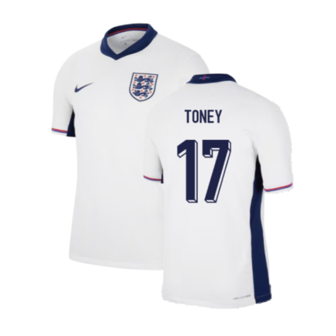 2024-2025 England Home Match Dri-Fit ADV Authentic Shirt (Toney 17)