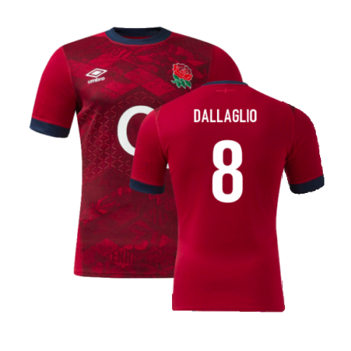 2024-2025 England Rugby Alternate Pro Jersey (Dallaglio 8)