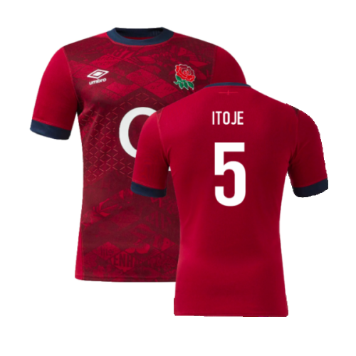 2024-2025 England Rugby Alternate Pro Jersey (Itoje 5)