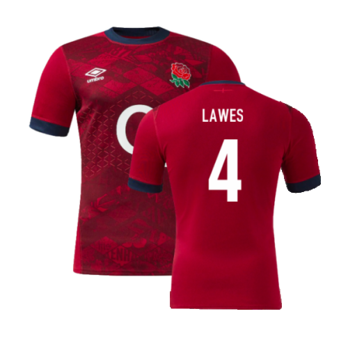 2024-2025 England Rugby Alternate Pro Jersey (Lawes 4)