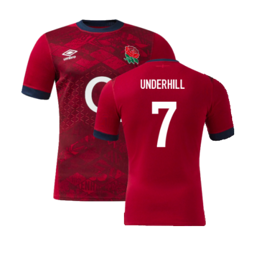 2024-2025 England Rugby Alternate Pro Jersey (Underhill 7)