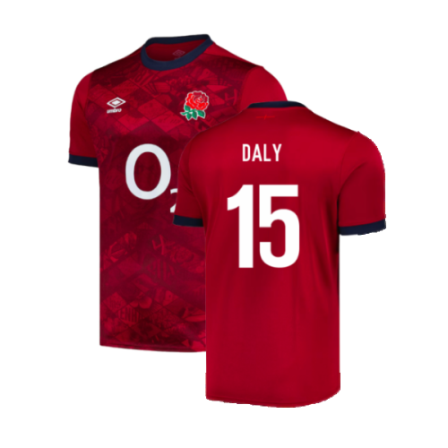 2024-2025 England Rugby Alternate Replica Jersey (Daly 15)