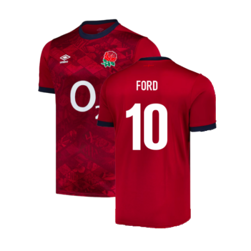 2024-2025 England Rugby Alternate Replica Jersey (Ford 10)