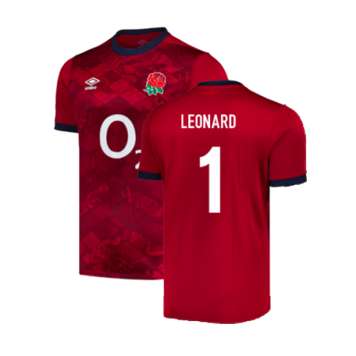 2024-2025 England Rugby Alternate Replica Jersey (Leonard 1)