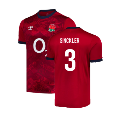 2024-2025 England Rugby Alternate Replica Jersey (Sinckler 3)