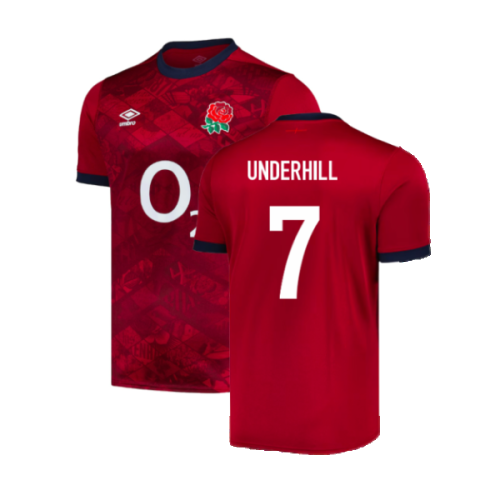 2024-2025 England Rugby Alternate Replica Jersey (Underhill 7)