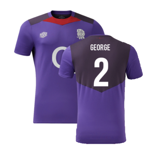 2024-2025 England Rugby Gym Tee (Violet) (George 2)