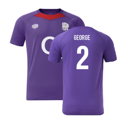 2024-2025 England Rugby Relaxed Training Jersey O2 (Violet) (George 2)