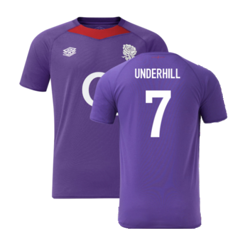 2024-2025 England Rugby Relaxed Training Jersey (Violet) - Kids (Underhill 7)