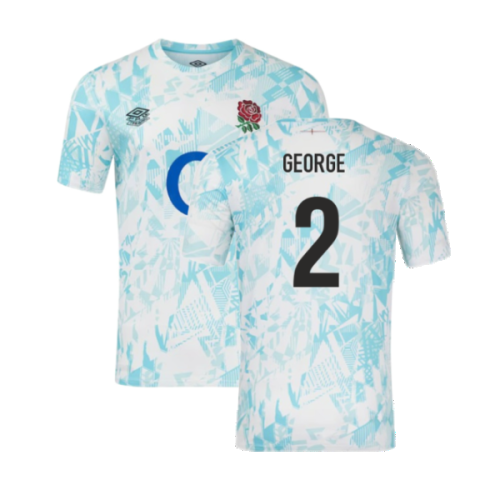 2024-2025 England Rugby Warm Up Jersey (White) (George 2)