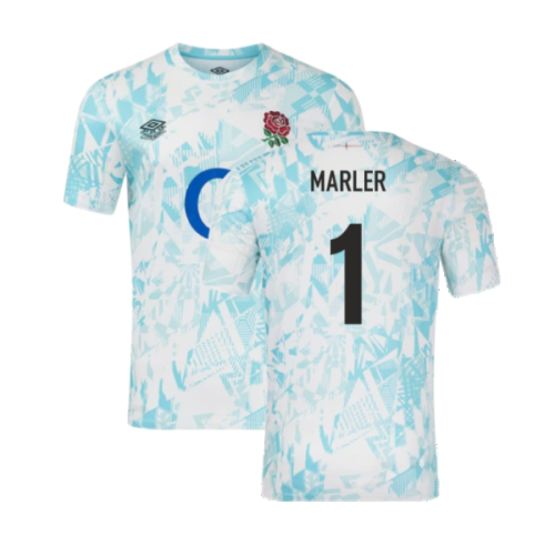 2024-2025 England Rugby Warm Up Jersey (White) (Marler 1)