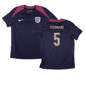 2024-2025 England Strike Dri-Fit Shirt (Purple Ink) - Womens (Ferdinand 5) 2024-2025 England Strike Dri-Fit Shirt (Purple Ink) - Womens (Ferdinand 5)