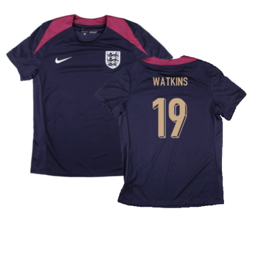 2024-2025 England Strike Dri-Fit Shirt (Purple Ink) - Womens (Watkins 19)