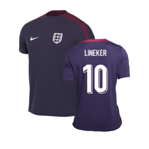 2024-2025 England Strike Training Shirt (Purple Ink) (Lineker 10)